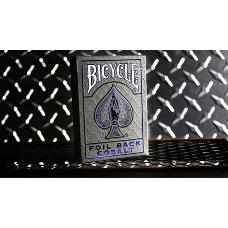 Bicycle Metalluxe Foil back Cobalt Blue